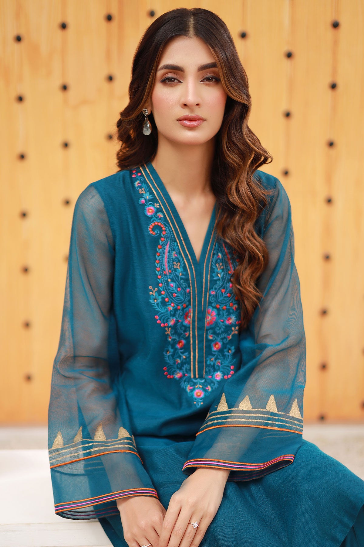 Teal Jardin Shirt